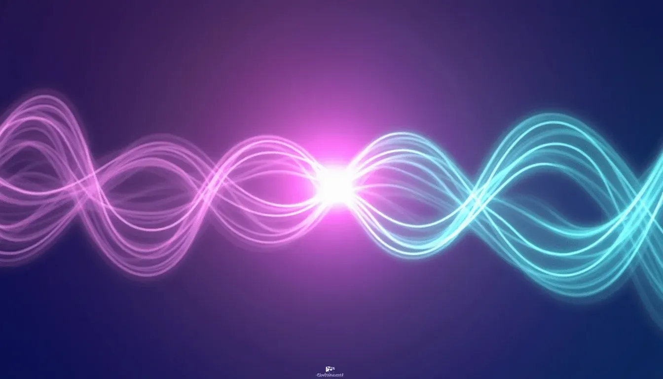 Vier samenkomende lichtstromen symboliseren een gestructureerde creatieve workflow