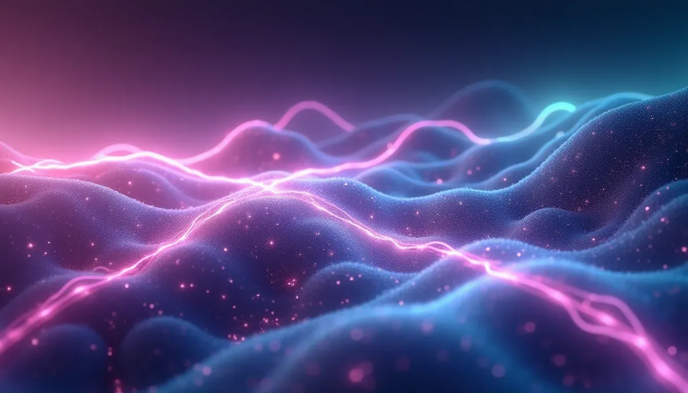 Meerdere lichtpaden vertegenwoordigen diverse visies in AI-ontwikkeling