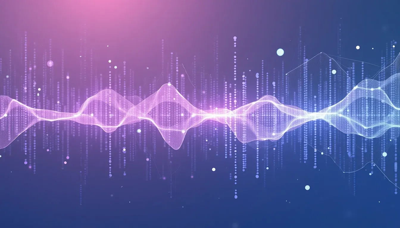 Georganiseerd datanetwerk ontstaat uit vloeiende geluidsgolven