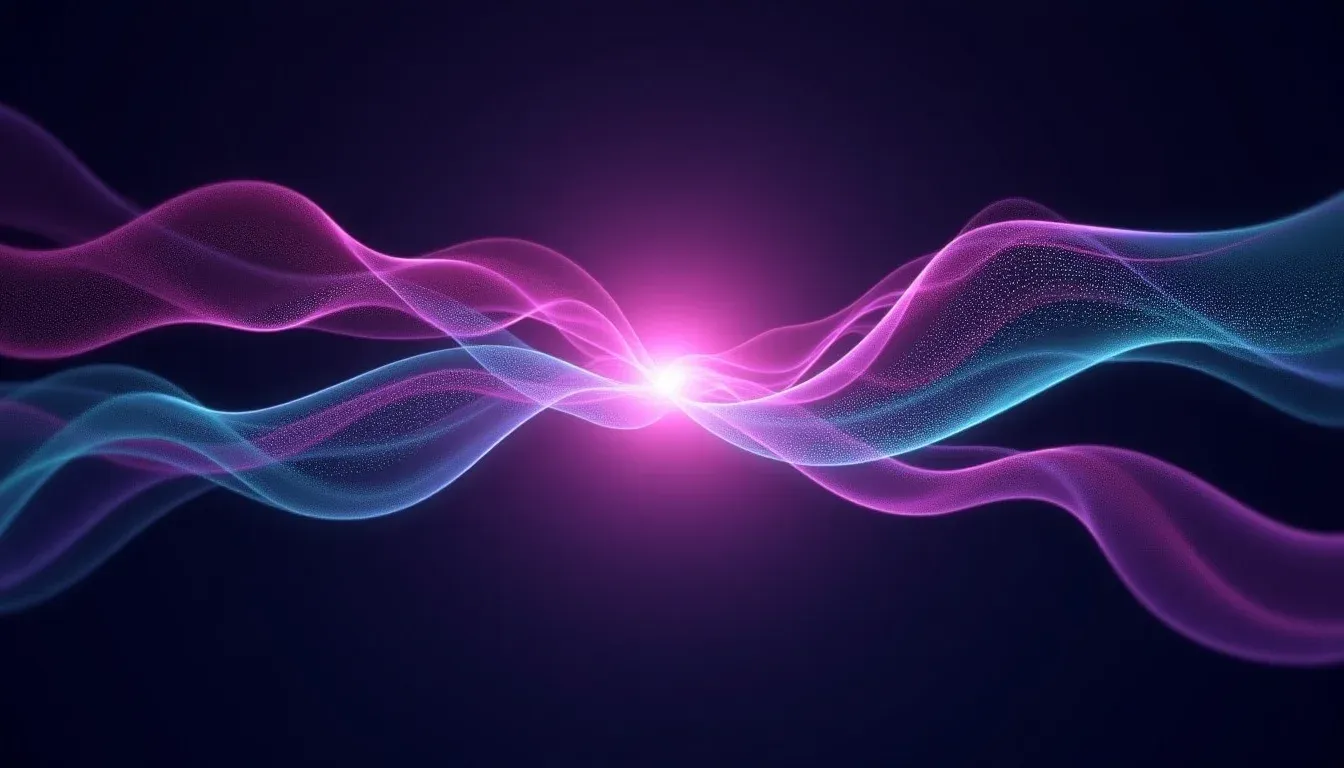 Convergerende lichtstromen van verschillende datatypes die samensmelten