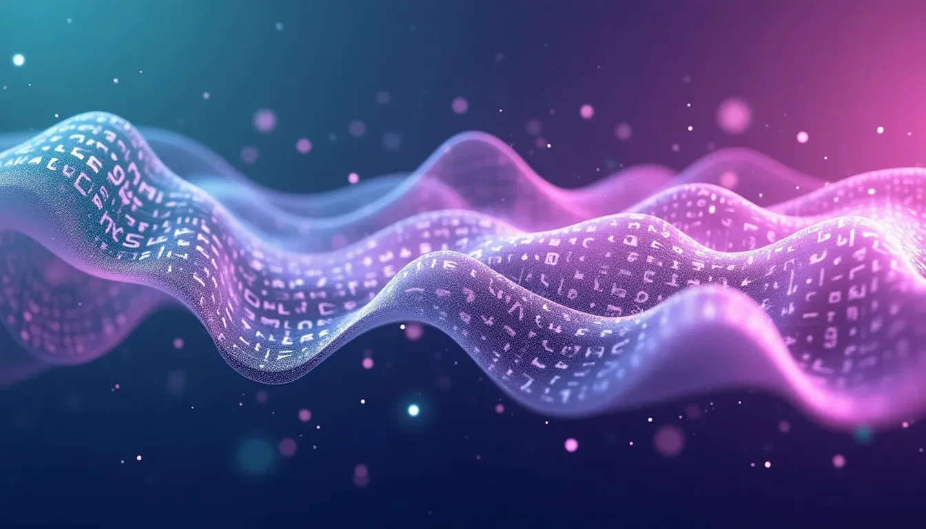 Abstracte datastroom die tussen talen transformeert
