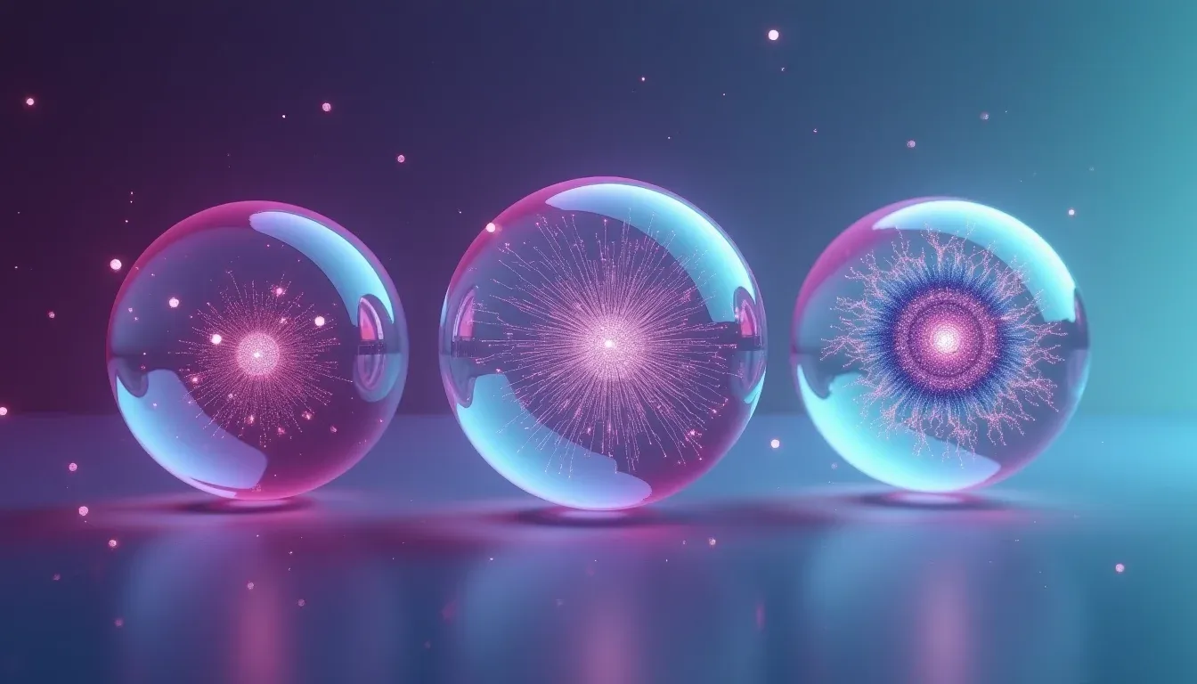 Drie concentrische bollen symboliseren de relatie tussen AI, ML en deep learning